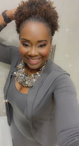 Customer photo review of First Lady Dress and Cardigan Set (Ash Gray)