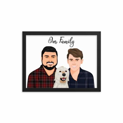 Customer photo review of Custom Framed Family Portrait