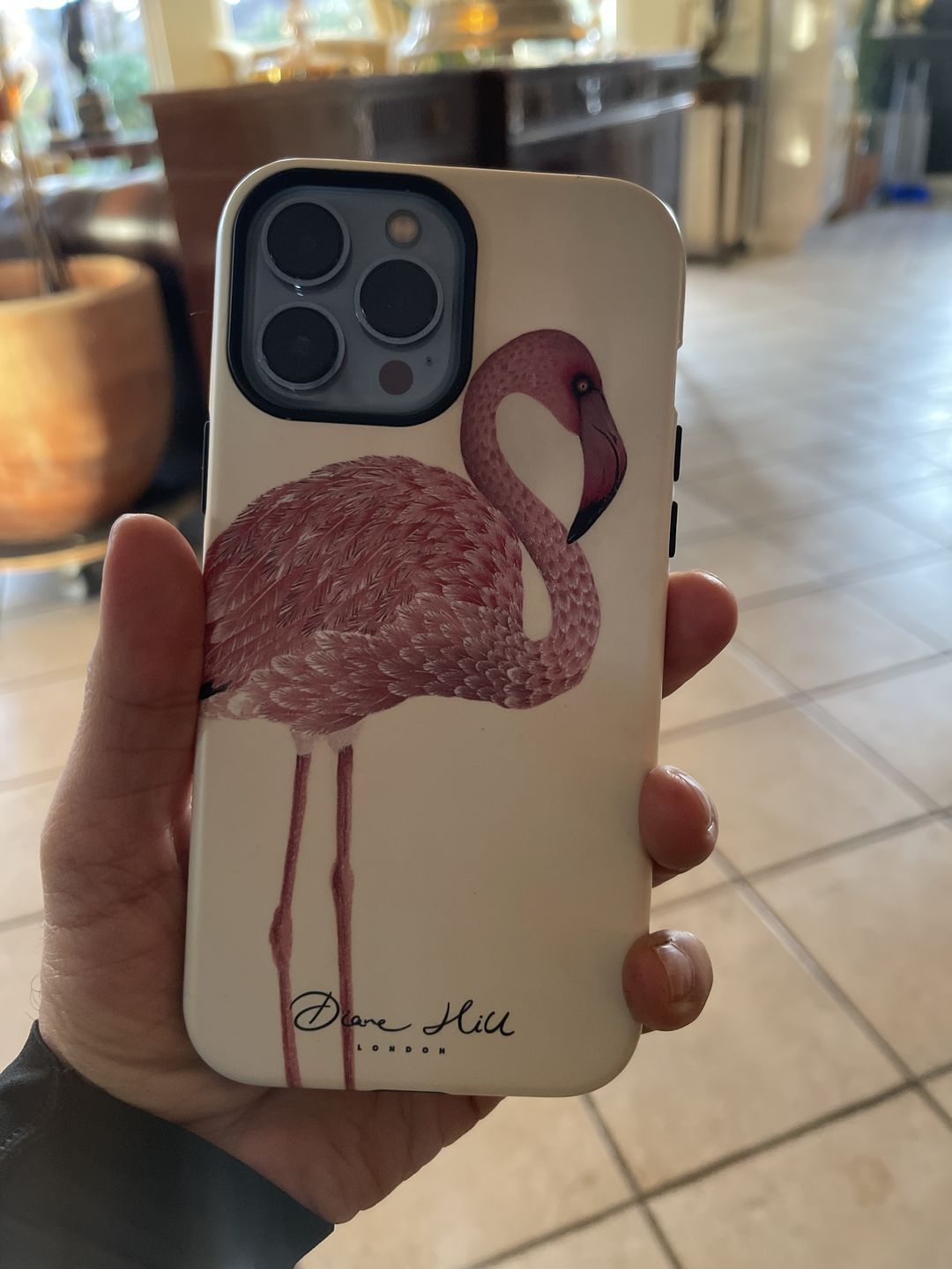 Customer photo review of Flamingo Phone case