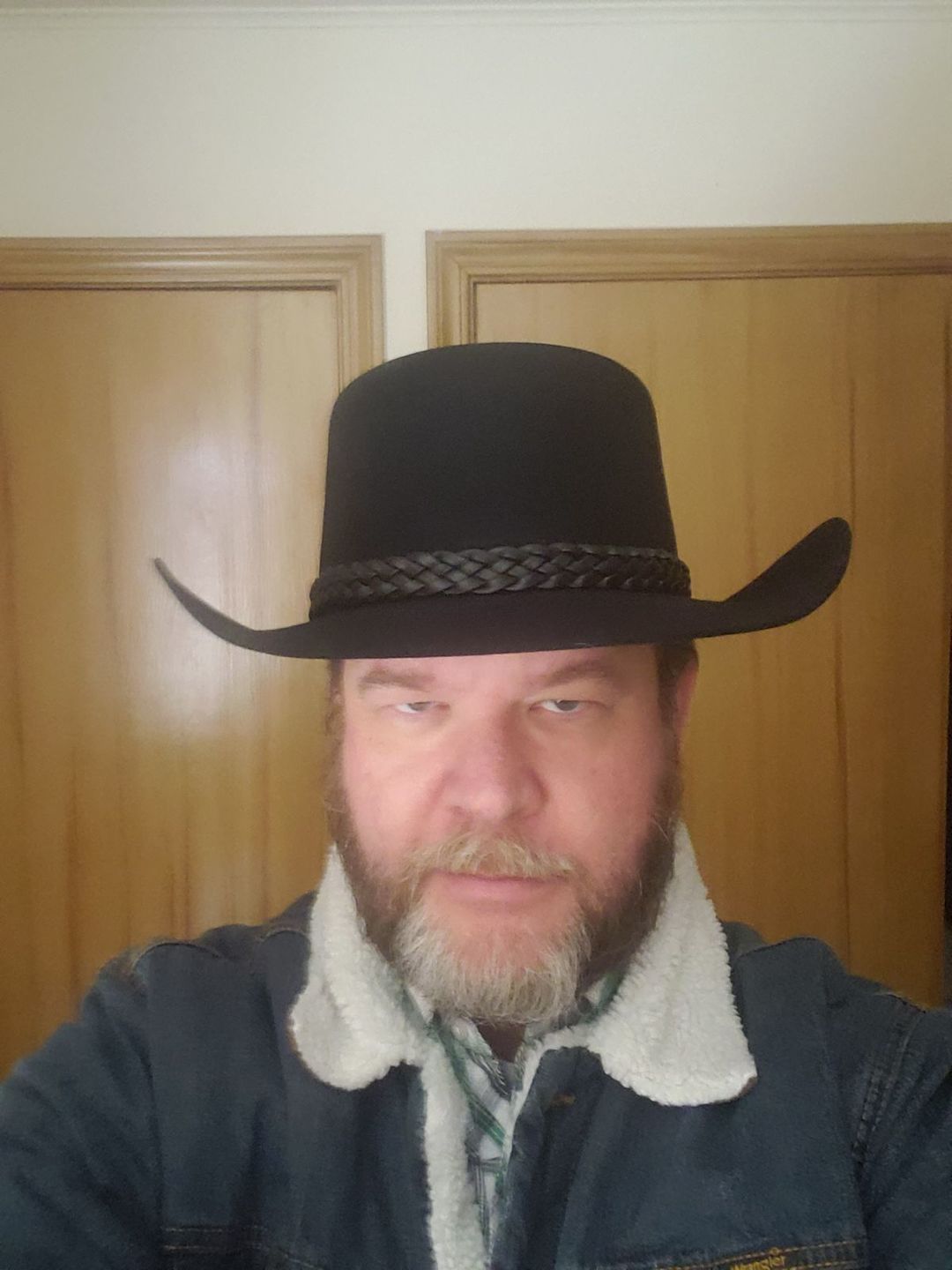 Customer photo review of The Lash Stetson Hat - Made Exclusively for Waylon Jennings