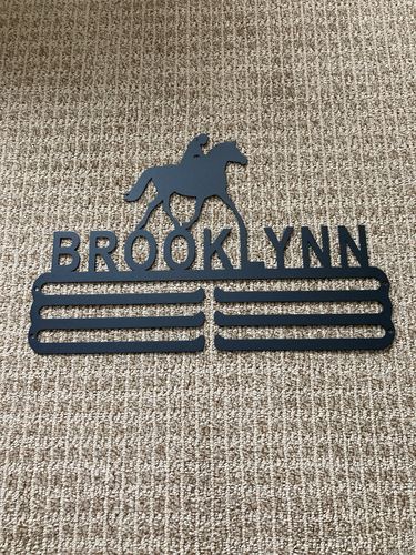 Customer photo review of Custom Single Sport Medal Hanger