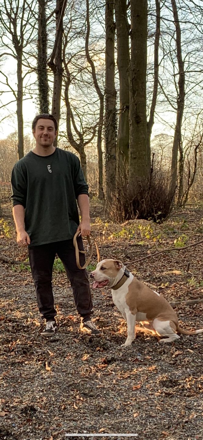 Customer photo review of Double Ended Training Lead | All Breeds - Durable & Soft 2m Lead - Military Tan