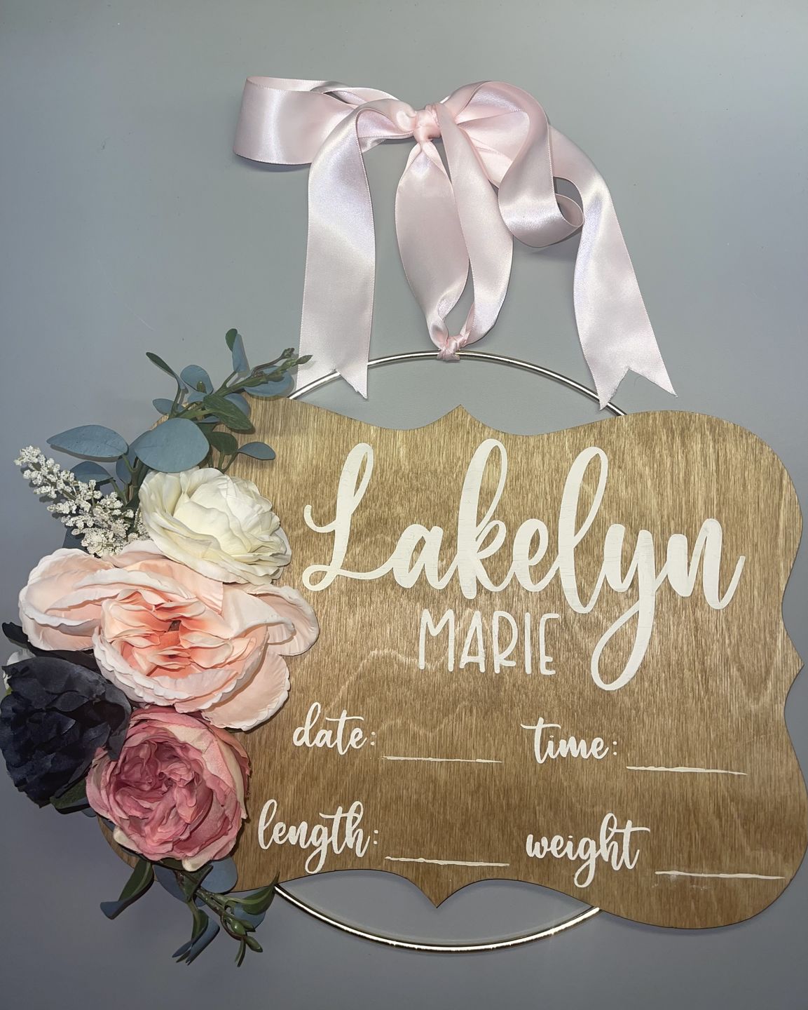 Customer photo review of Unfinished Wooden Fancy Award Craft Plaque Silhoutte - Craft- up to 24" DIY