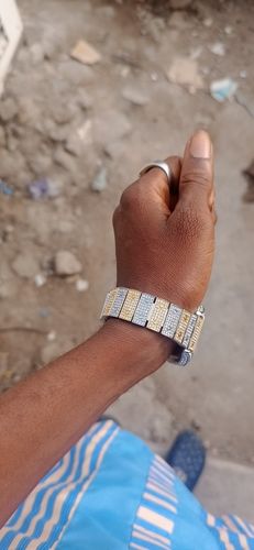 Customer photo review of Iced Out Square Watch