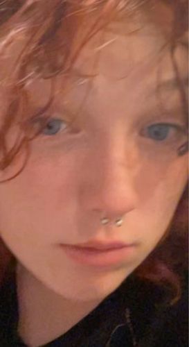 Customer photo review of Cherry Ocean Prescription Monthly Colored Contact Lenses