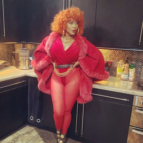 Customer photo review of Patchwork Feminine See-Through Jumpsuit