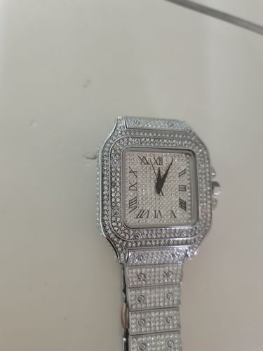 Customer photo review of Iced Out Square Watch