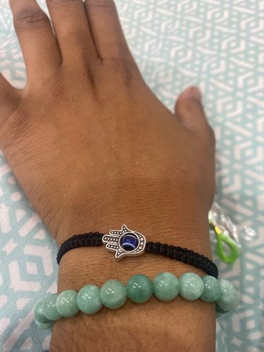 Customer photo review of Lotus Bodhi Beads Healing Bracelet