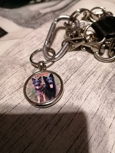 Customer photo review of Schlüssel- Anhänger mit Foto "Hund"