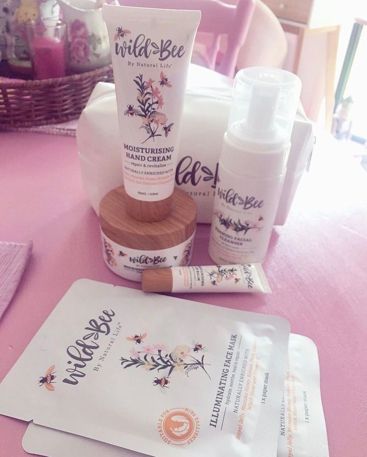 Customer photo review of Wild Bee Skincare Essentials Pack