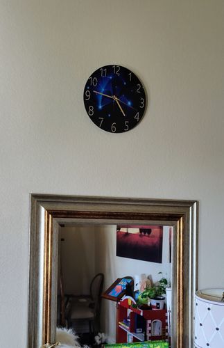 Customer photo review of Modern Visions Geometric Wall Clock