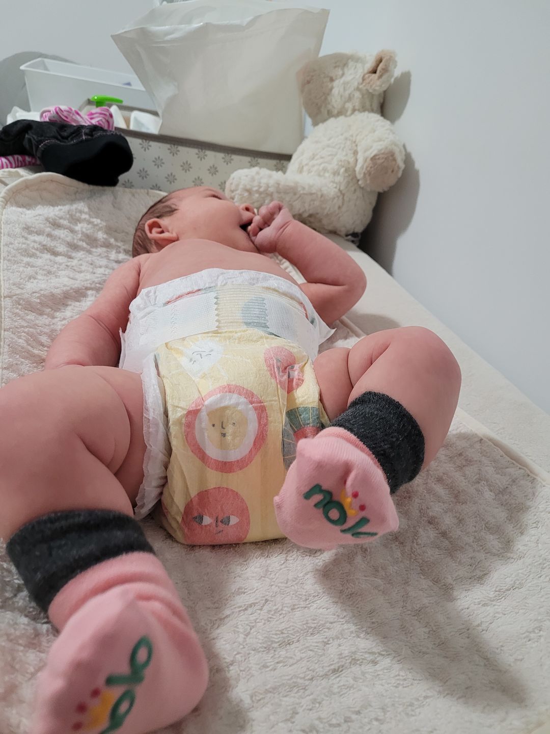 Customer photo review of Peony Pink Socks
