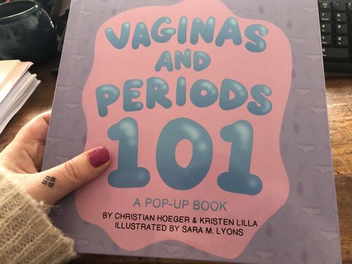 Customer photo review of Vaginas and Periods 101: A Pop Up Book