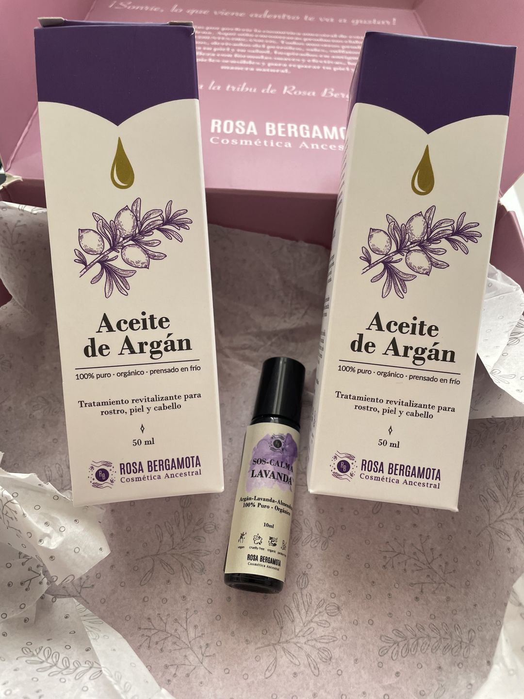 Customer photo review of Pack 2x Aceite de Argán 100%puro 50ml