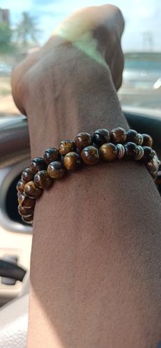 Customer photo review of Mantra Pixiu Tiger's Eye Lucky Bracelet