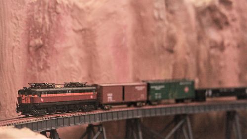 Customer photo review of BLI 3967 P5a Boxcab, Milwaukee Road #E42, Maroon & Orange, Paragon4 Sound/DC/DCC, N (Fantasy Paint Scheme)