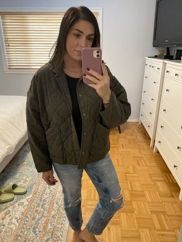 Customer photo review of Maya Quilted Jacket