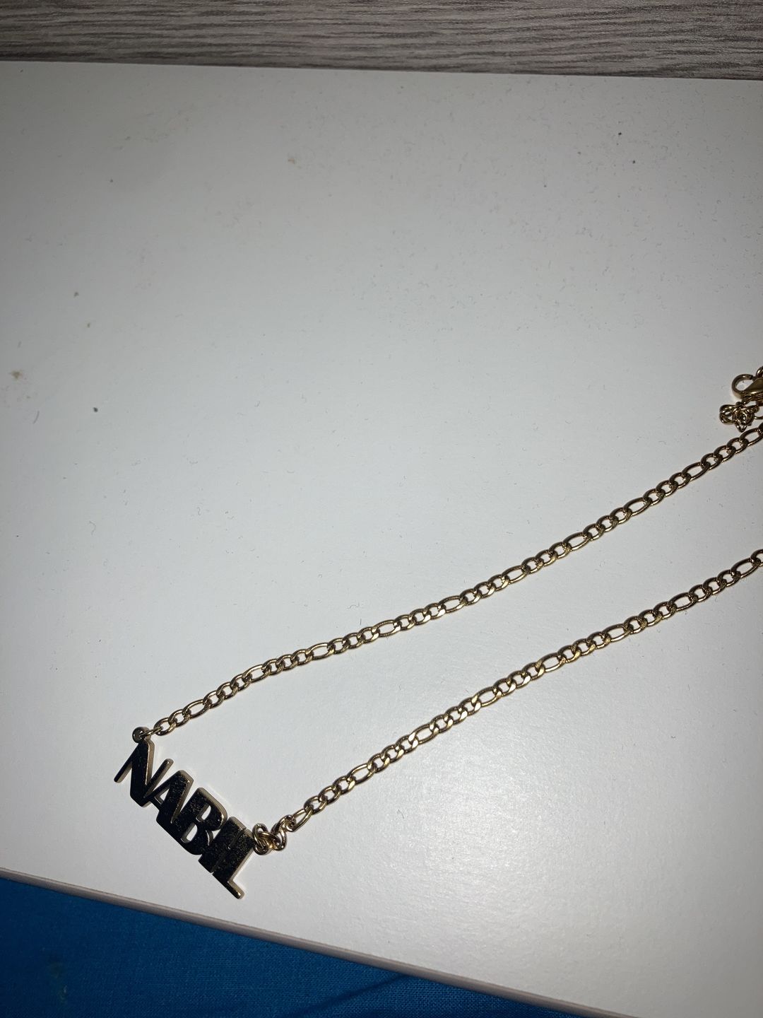 Customer photo review of Collier Personnalisable Gothique