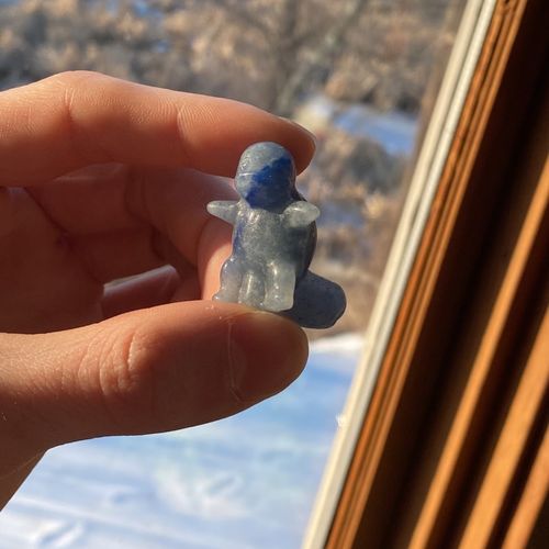 Customer photo review of Mini Blue Aventurine Squirtle Pokemon