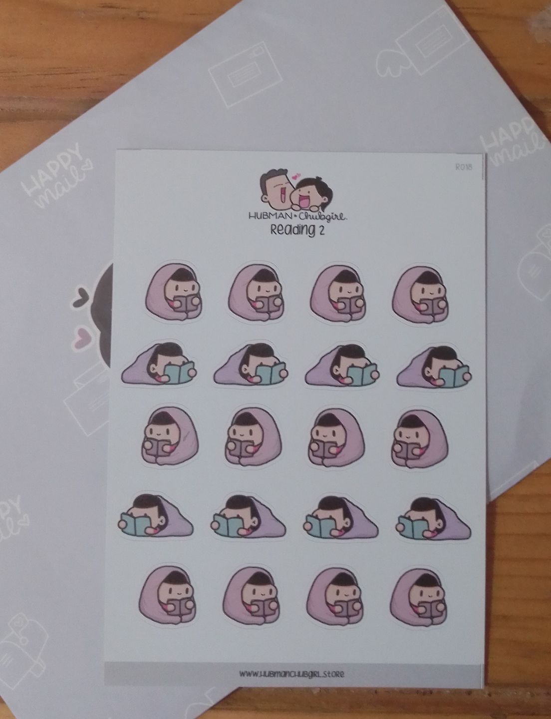 Customer photo review of Reading 2 Planner Stickers