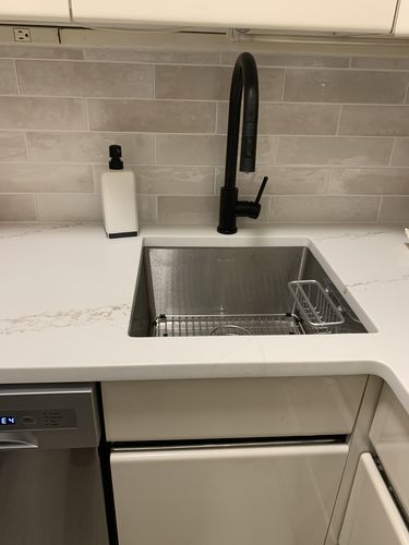 Customer photo review of Imperium Touch Control Dual Function Pull Out Spout Kitchen Faucet