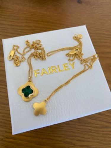 Customer photo review of MOROCCAN DROP NECKLACE - GOLD