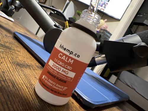 Customer photo review of HH CBG+CBD Tincture - CALM (Orange Flavor)