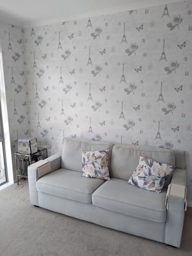 Customer photo review of Calligraphy Wallpaper