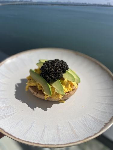 Customer photo review of Caviar Essentials Set (Blinis + Creme + 2 Spoons + Caviar Key)