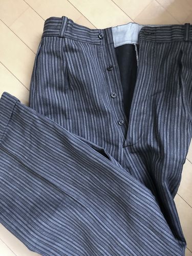 Customer photo review of 【~50's】French Vintage Cotton Wool Striped Work Pants