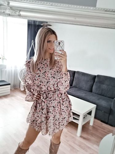 Customer photo review of Mirabella™ Crema Miniklänning | Bli din Vackraste på Våren