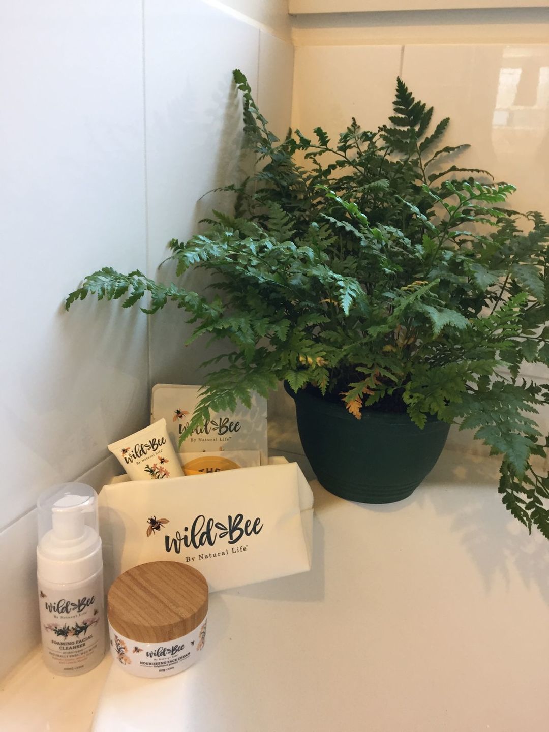 Customer photo review of Wild Bee Skincare Essentials Pack