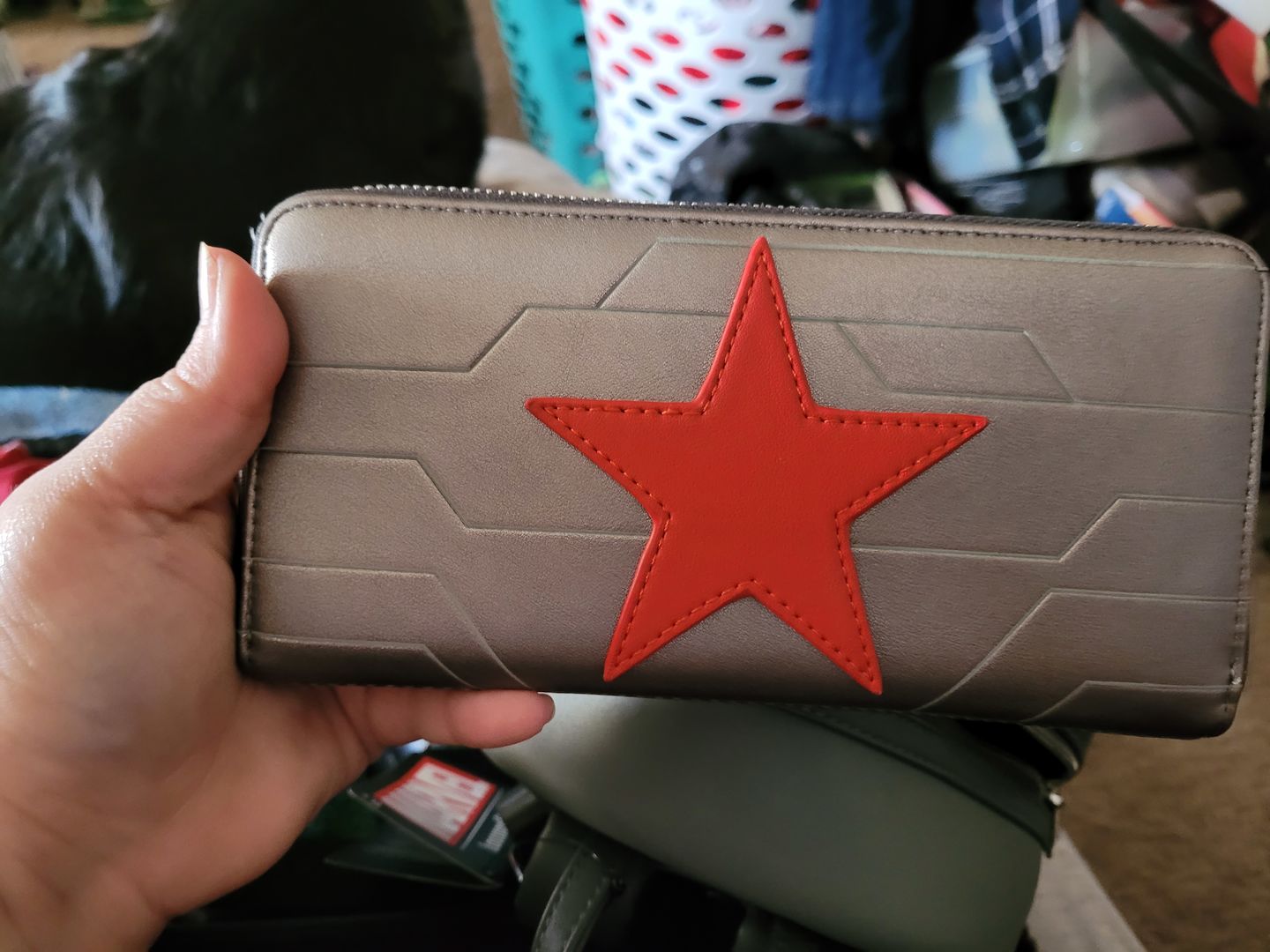 Customer photo review of Marvel Winter Soldier Cosplay Zip-Around Wallet - September Preorder