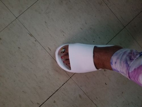 Customer photo review of Original Cushion Slides - Cloud Slides