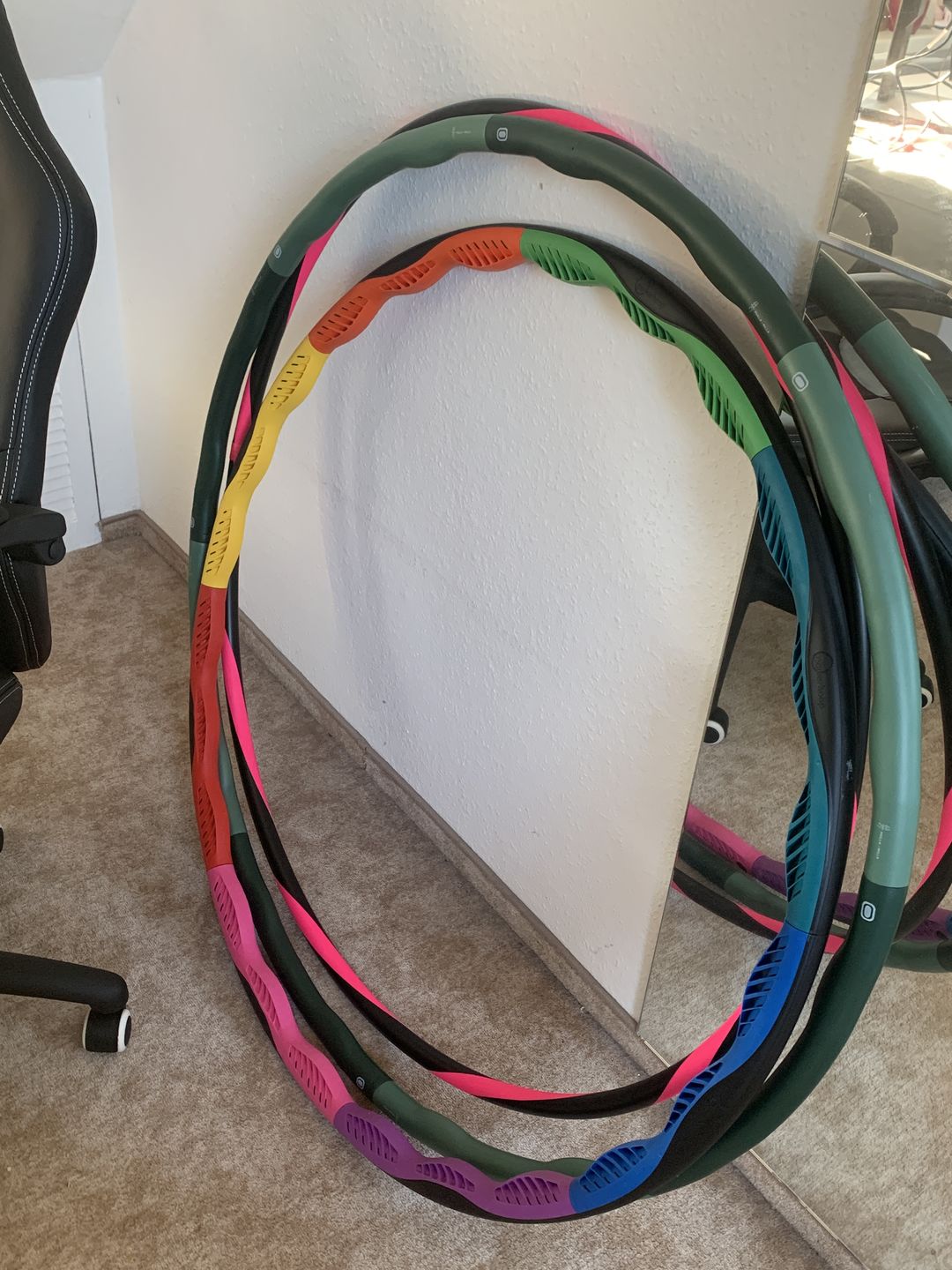Customer photo review of Powerhoop Deluxe Weighted Hula Hoop - 2.2kg