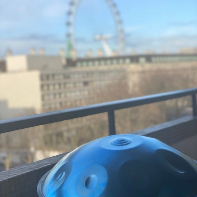 Customer photo review of AS TEMAN Handpan Ice Age 10 Notes D Minor Scale Blue handpan drum with gift set