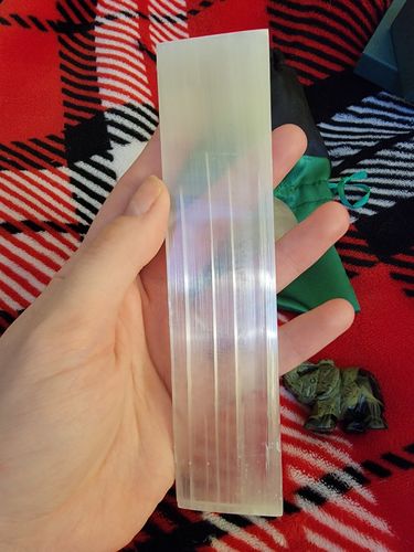 Customer photo review of Selenite (Satin Spar) Charging Plate- 6”