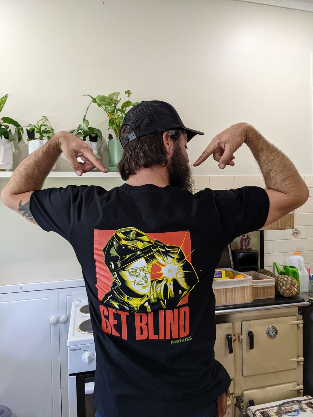 Customer photo review of Get Blind Tee
