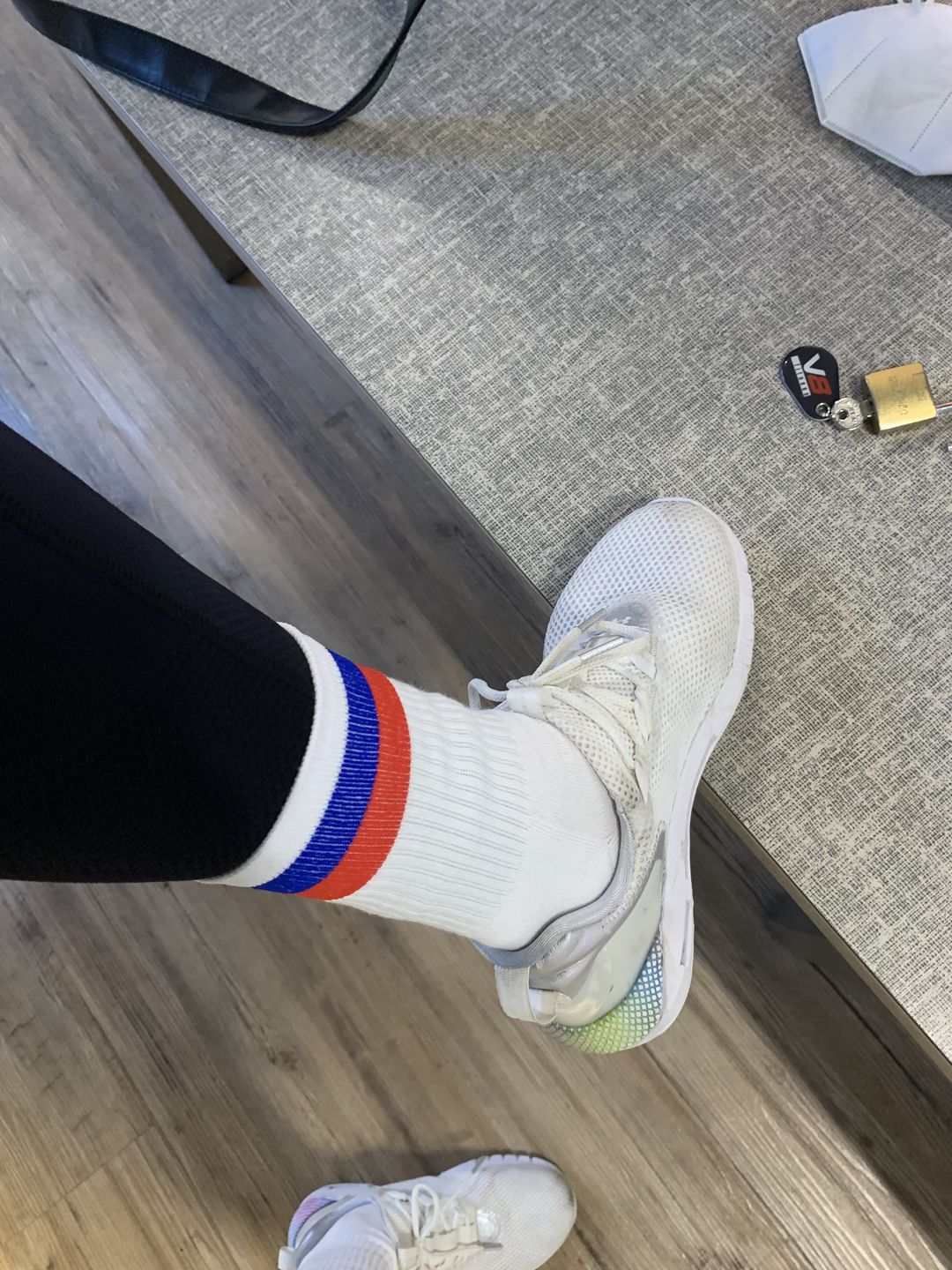 Customer photo review of Russian Style 5er SET weiße Sport Socken mit Streifen russische Flagge by SAEBIS®