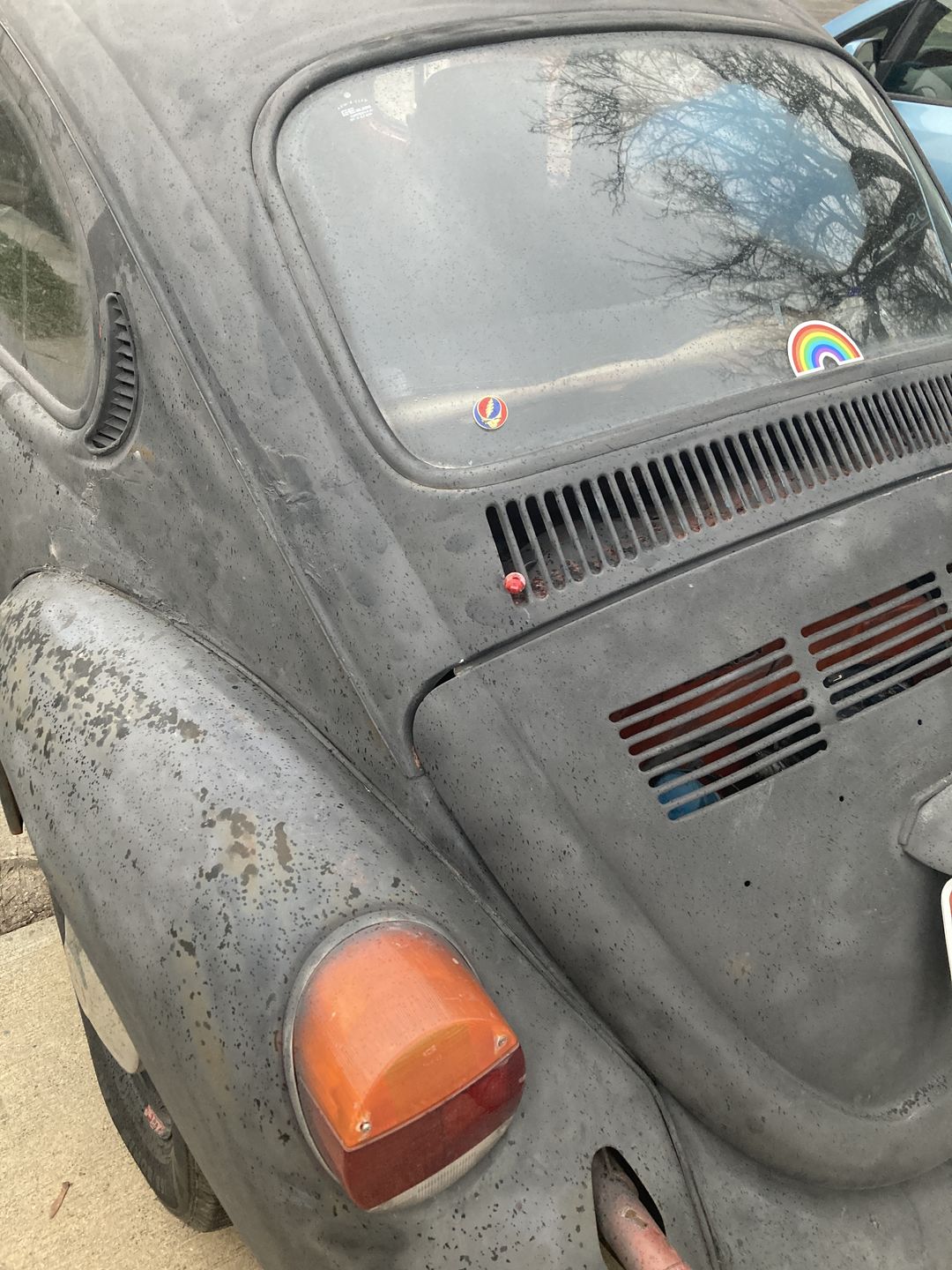 Customer photo review of Grateful Dead Metal Finish Steal Your Face Bumper Sticker