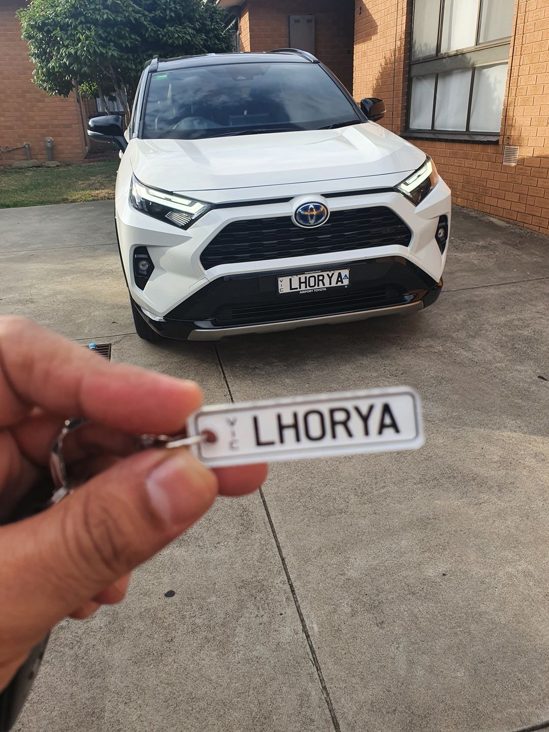 Customer photo review of VIC Classic Licence Plate Custom Keychain