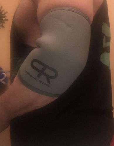 Customer photo review of PR Premium Elbow Sleeve - PR912 - Grey