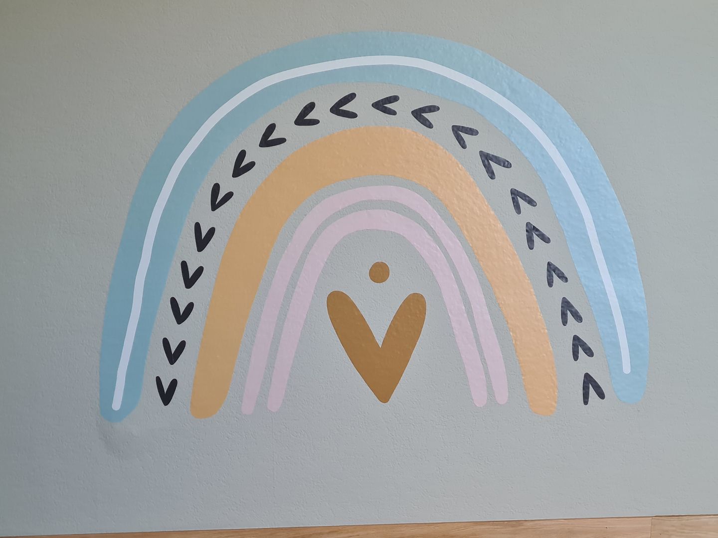Customer photo review of Wandsticker rainbow