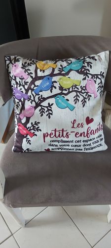 Customer photo review of petits oiseaux - coussin Grands-Parents