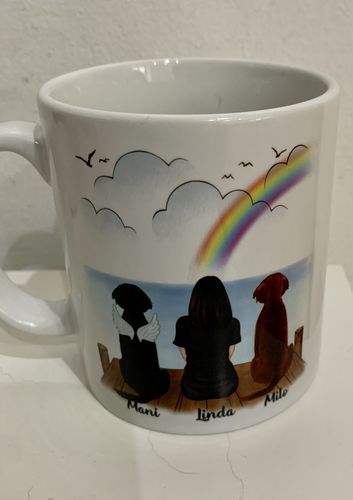 Customer photo review of Girl & Dogs - Life is better with a dog Personalised Mug