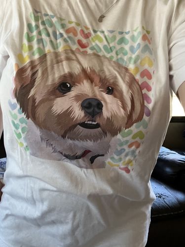 Customer photo review of Women's Custom Pet T-Shirt