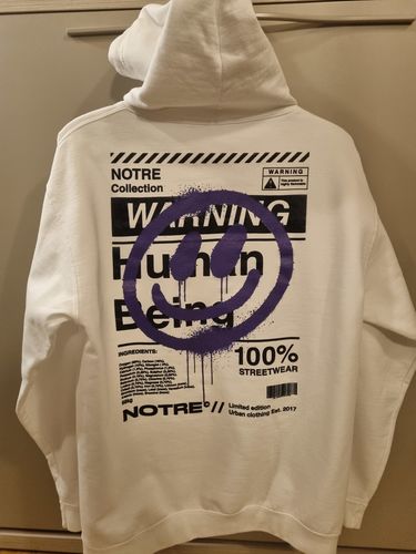 Customer photo review of Felpa Hoodie Notre Human Being