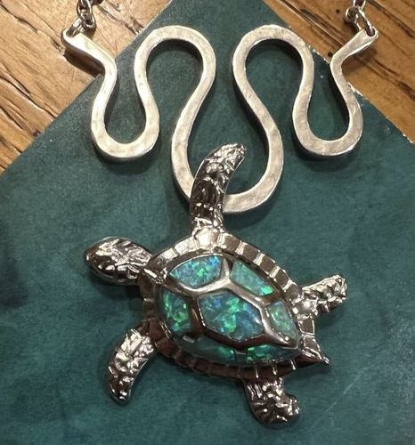 Customer photo review of Save a Turtle Necklace