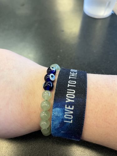 Customer photo review of Triple Evil Eye Bracelets 🧿