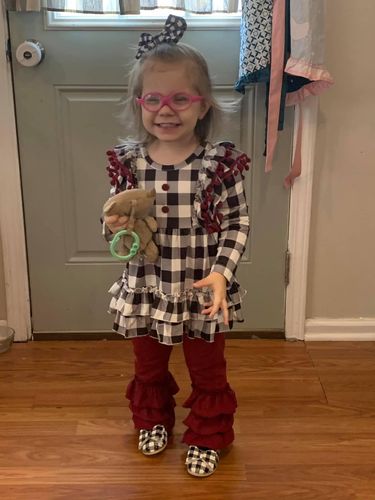 Customer photo review of [White Buffalo Plaid] Bow Shoes